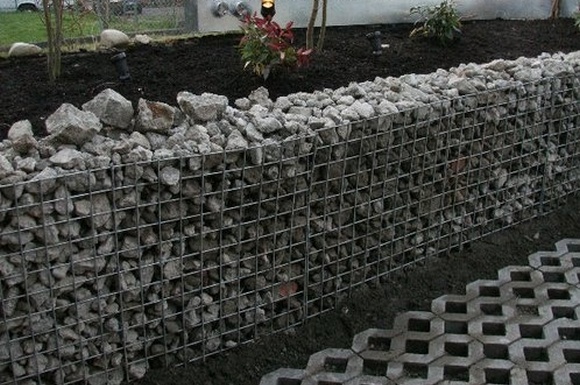 small recycled gabion concrete