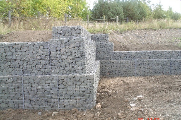 gabion terraced retaining wall